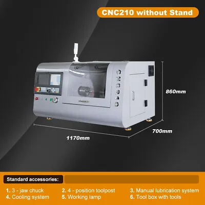 Small CNC Lathe Mini CNC Lathe Siemens 808D Control System Without Stand • $12899