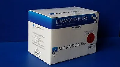 Microdont USA Multi-use Diamond Burs Round 801-010 (25.0mm) Medium Long 10Box • $65