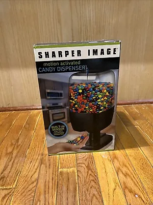 SHARPER IMAGE MOTION ACTIVATED CANDY DISPENSER M&M’s PEANUTS Home Office BLACK • $30