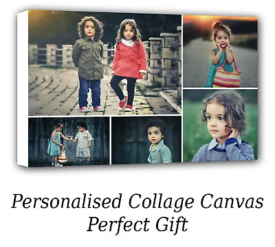  Personalised Canvas Prints Photo Collage Canvas Image - Perfect Gift  • £20.99