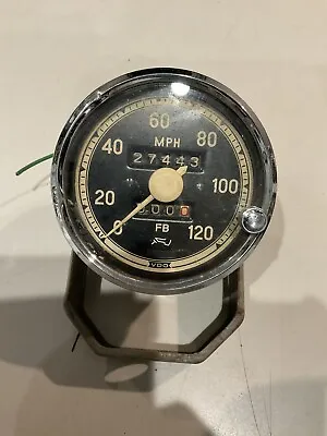 Saab VDO Vintage  Speedometer 0-120 Dated 1/68 Nice Condition Untested Odometer • $79.95