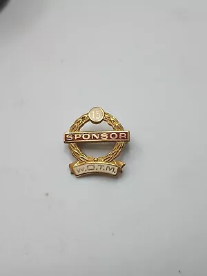 Vintage 10k Gold Women Of The Moose Sponsor Lapel Pin • $75