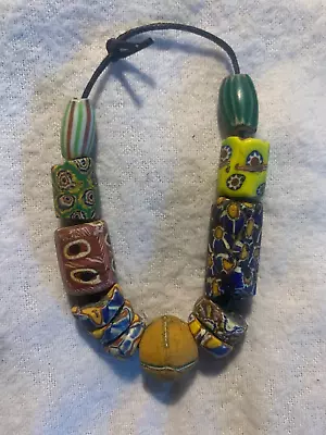 Antique Venetian - African Trade Beads - Fancy Millefiori Italian Glass • $16