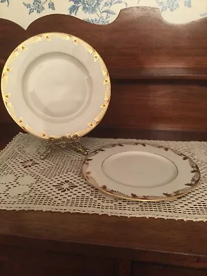 Vintage Lenox Essex Maroon Set Of 2 8 1/4” Salad Plates • $6.99