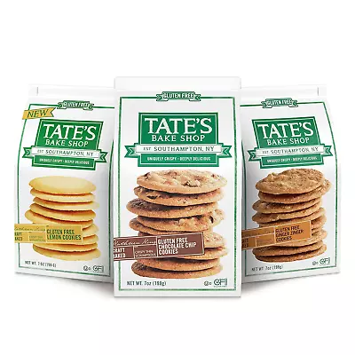 Tate's Bake Shop Gluten Free Cookies Variety Pack Lemon Ginger Zinger And Chip • $30.05