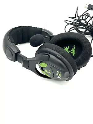 Turtle Beach Ear Force X12 Amplified Gaming Headset Wired For XBOX 360 Tested • $19.99