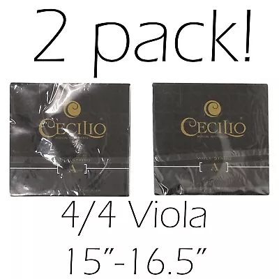 2 Pack Cecilio Musical Instruments 4/4 Viola Strings A D G And C 15 - 16.5 In • $10