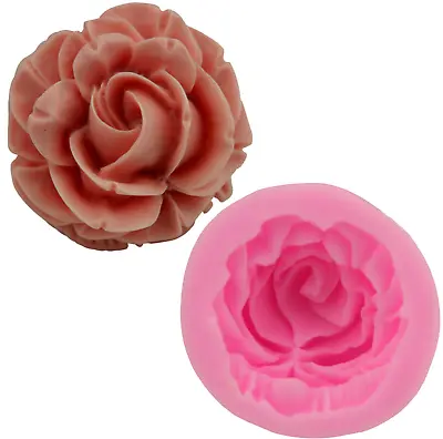 3D Flower Rose Silicone Fondant Cake Mould Sugar Craft Icing Decor Baking Tool • £3.40