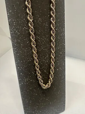 9ct Yellow Gold Rope Chain (20 Inch) 10.6 Grams • £340