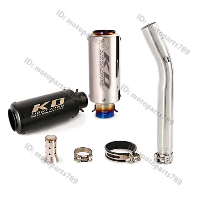 For Suzuki GSXR1000 2005 2006 Motorcycle Exhaust Tips Muffler Silencers Mid Pipe • $127