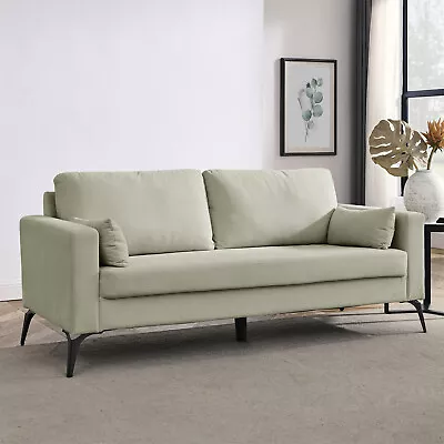 Modern 3-Seater Sofa Couch Corduroy Upholstered Sofa Couch Living Room Furniture • $409.99