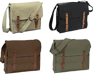 $18.95 • Buy Vintage Military Style Medic Bag - Khaki, Black, Brown, OD -  Adjustable Strap
