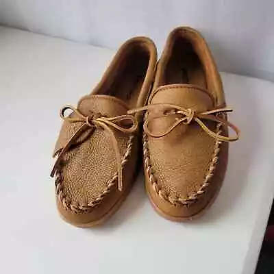 Minnetonka Men's Moosehide Classic Moccasins Size 8.5 • $60