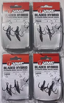 VMC Bladed Hybrid 1x Strong Short Shank Treble 2 Hooks Pp  Choose  FEDEX READ  • $9.50