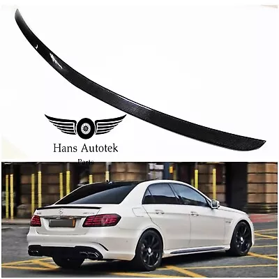 Full Carbon Rear Trunk Spoiler E63 AMG Style FOR Mercedes E-Class W212 Sedan • $219.95