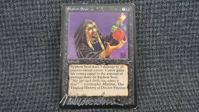 Syphon Soul (Melissa Benson Signed) - MTG Legends Expansion Magic Card • $16.65