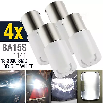 4Pack 12V White 67 89 97 631 5007 5008 R5W R10W 1156 LED Bulb Mini BA15S Car RV • $14.71