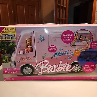 2006 Barbie Hot Tub Party Bus Motorhome With Sound And Lights Camper RV With Box • $94.80