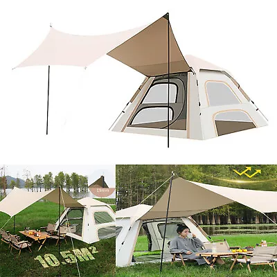 Large Space Car Trunk Tent Camping Shelter SUV Tailgate Sun Shade Tent D F6O8 • £59.66