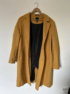 Mustard New Look Longline Formal Coat 16 • £5