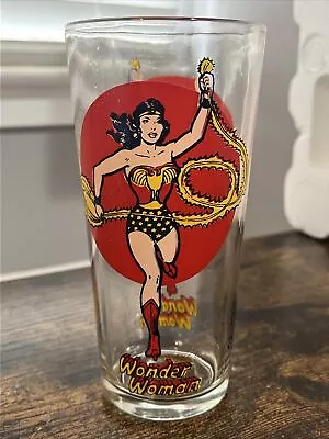 Vintage 1976 Wonder Woman Glass Superman Series D.C. Comics Collectible • $29.99