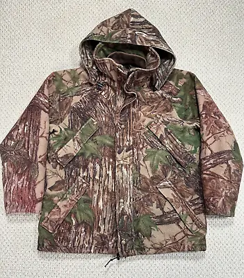 Vintage CABELAS WHITETAIL Size M Reg Goretex Fleece Realtree Camo Jacket Coat • $199.99