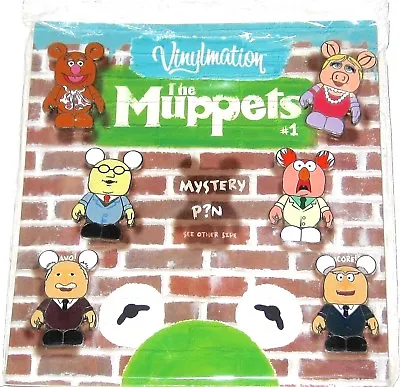 Disney Booster VInylmation 7 Pin SET✿Muppets Miss Piggy Statler Waldorf+Chaser • $32.95