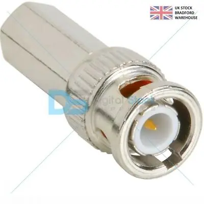 £3.95 • Buy BNC Male Twist On Screw RG59 Connector Plug For CCTV Security Camera Cable Jack