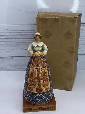 ENESCO Jim Shore Heartwood Creek  Give Thanks  Pilgrim Figurine Thanksgiving • $24.99