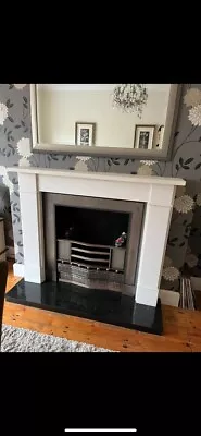 Limestone Fire Surround Granite Hearth And Steel Insert • £150