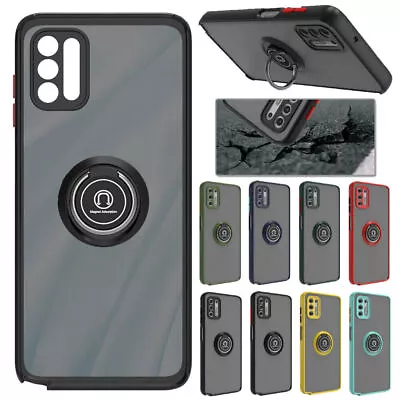 For Motorola Moto G50 G30 G20 G10 E20 E40 E7 Power Case Ring Holder Phone Cover • £5.46