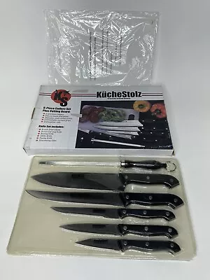 NOS KucheStolz 6 Piece Cutlery Set With Cutting Board Kitchen Chef Knives • $8.99