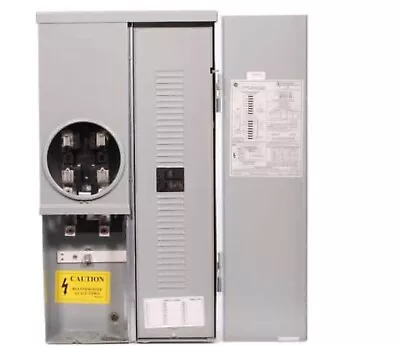 $199 • Buy GE 100 AMP  MAIN BREAKER METER Ringed Socket Load Center 3R PANEL COMBINATION