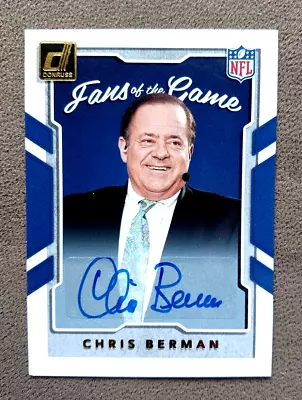 $69.99 • Buy 2017 Donruss Chris  Boomer  Berman Fans Of The Game Autograph #3 Not Graded Auto