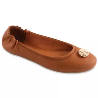 NIB! NEVER WORN Lindsay Phillips LIV TAN Ballet Flat 7.5 SO COMFY! Orig: $74.99 • $34.99