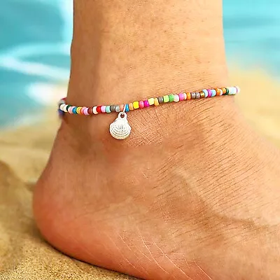 Beach Boho Anklet Sea Shell Summer Women Bracelet Ankle Foot Summer Cowrie Gift • £2.56