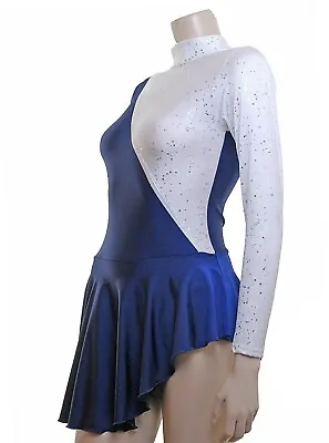 Skating/Majorette Dress Navy Lycra/Silver *New DESIGN* • $4.99