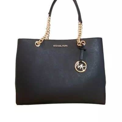 NWT Michael Kors Leather Black Shoulder Bag • $150