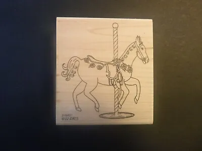 Carousel Horse - Wood Mounted Rubber Stamp • $9.75