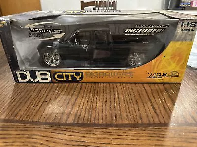 Jada Dub City 2002 Chevrolet Silverado Black 1:18 Diecast Model!!!! • $69.99