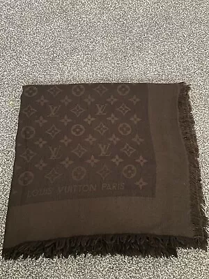 Louis Vuitton Authentic 100% Pure Silk Scarf Women Monogram L/V ‘Worn Once Only’ • £250