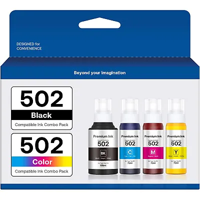 For Epson 502 Ink For EcoTank ET-2850 ET-3830 ET-3850 ET-2760 ET-3760 ET-15000 • $21.50