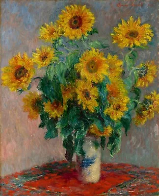 Print - Claude Monet - Sunflowers • $12.99