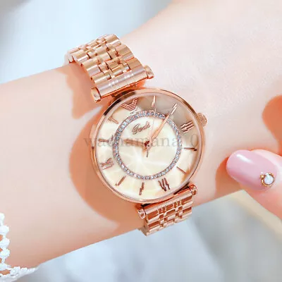 AU Fashion Casual Steel Band Women's Watch Simple Luxury Ladies Quartz Watch • $46.35