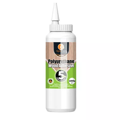 £11.99 • Buy Alphachem 5 Minute Fast Grab PU Wood Adhesive Wood Glue 1Kg Water Resistant Bond