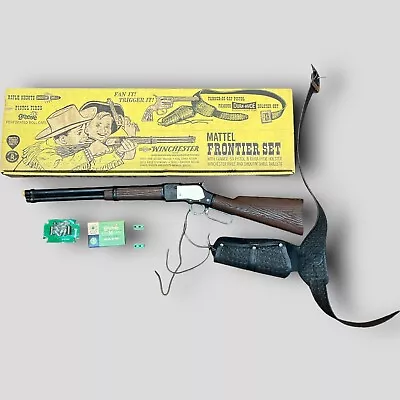 Vintage Mattel Frontier Set W/ Winchester Rifle Holster Accessories • $81