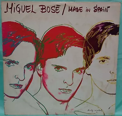 O Miguel Bose LP MADE IN SPAIN PERU ANDY WARHOL ART MACHU PICCHU INKA 1983 VG++ • $29.99