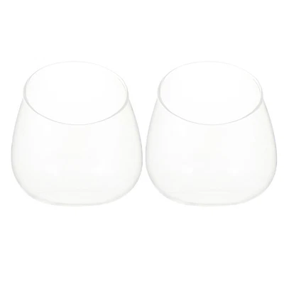 £17.06 • Buy 2pcs Large Glass Vase Candy Jars For Candy Buffet Fruit Jar Slant Cut Vase