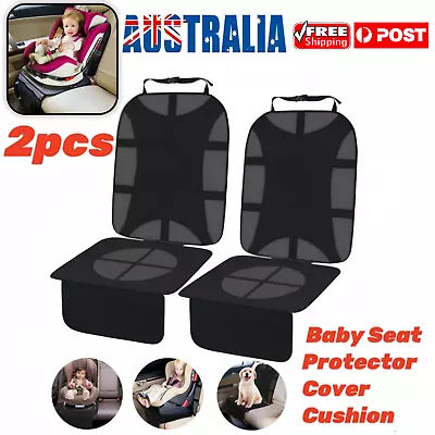 2PCS Car Baby Seat Leather Protector Cover Cushion Anti-Slip Waterproof Safety • $16.14