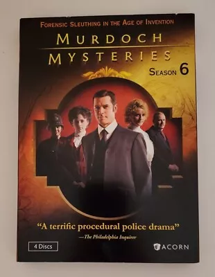 Murdoch Mysteries: Season 6 (DVD 2013 4-Disc Set) Yannick Bisson  • $12
